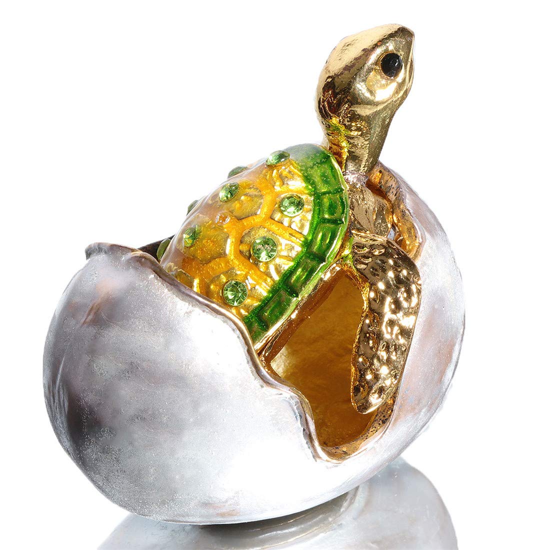 Amazon.com: Waltz&F Bejeweled Turtle in Hatching Egg Trinket